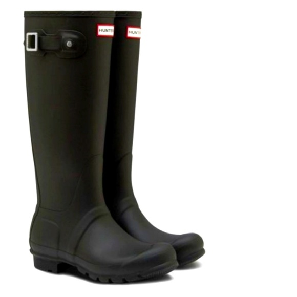 Hunter Shoes Hunter Tall Matte Black Rain Boots Size 9 Rain Boots Womens Knee High Poshmark